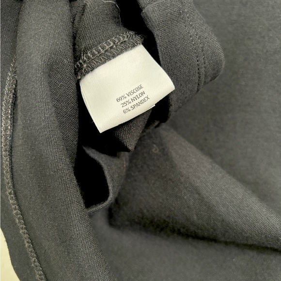 Eileen Fisher Black Pencil Skirt Size PS Short Pull On Stretch - Picture 4 of 5